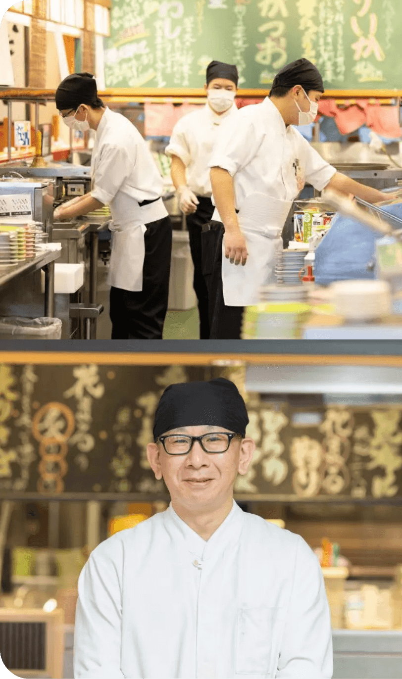 【回転寿司 根室花まる】南郷店 吉岡伸治さん / 店長