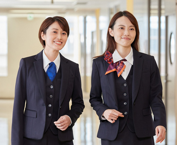 企業の顔となる制服だからいつでもクリーンな状態で着こなしたい