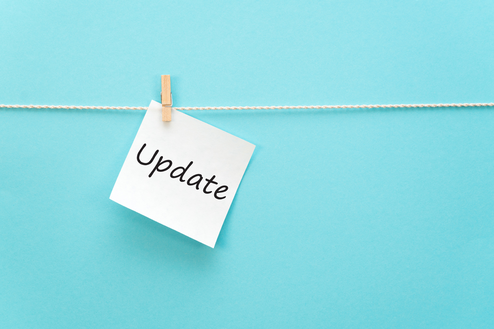 アップデートしていこう!